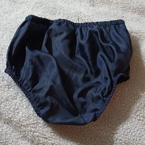 Bonnie Baby 24 Month Navy Blue, White & Burgundy Dress & Diaper Cover Like New! - Picture 9 of 10